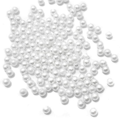 3 mm White Color High Quality Acrylic Pearl flux Beads for Jewelry and Craft,sold by 50 gram Pack,about 3800-4000 Beads For Bulk quantity order Get special Rate