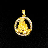 22x34 mm Stone Pendants high quality stone setting gold plated Sold by Per Piece
