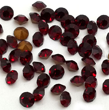 5.10mm, Flatback Chatons, Glass Rhinestone, Sold Per Pack of 144 Pcs, Size SS-22