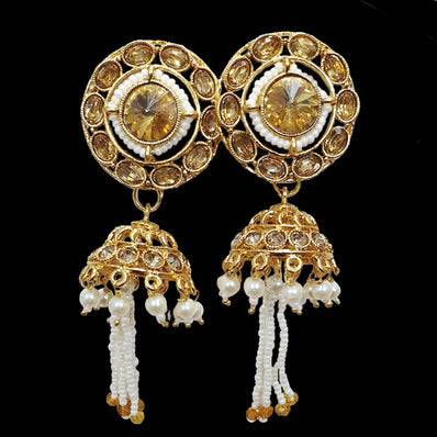 Traditional Marriage Party Bridal Earring Bold Large and Heavy Eye Catching