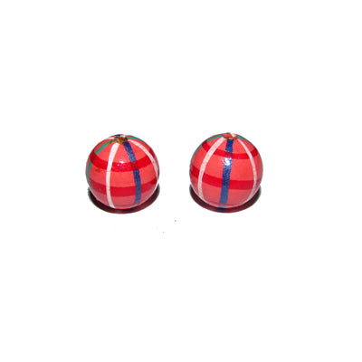 10/Pcs Pack 15mm size painted wood beads