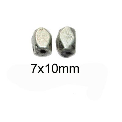 10 Pcs Pack, Approx Size Medium aluminium bead, Size 7x10mm