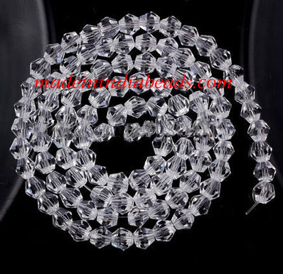 500 Beads Clear White Crystal 4mm Crystal bicone faceted glass beads