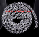 500 Beads Clear White Crystal 4mm Crystal bicone faceted glass beads