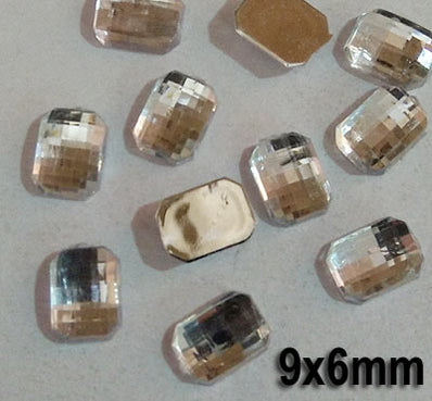 500 PCS Acrylic Craft Gems Kundan Stone Used in Nail Art, Clothing, Jewelry adornment, Crafts  etc. Not adhesive Flat Back can use glue to finish your project