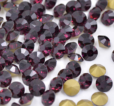 5.10mm, Flatback Chatons, Glass Rhinestone, Sold Per Pack of 144 Pcs, Size SS-22