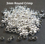 500 Pcs. Round Crimps Size- 3mm