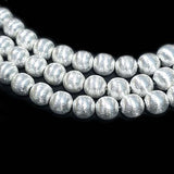 10 Pieces Pack, Round 10mm Silver Plated Spacer Beads, Handmade Lead safe, Nickel safe Brass  bulk quantity available Also Available Copper and Oxidized Silver Finish