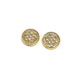 4 Pcs Pack High Qualtiy 20mm,  Metal Beads Gold Plated Fine Art Kundan Stone Inlay, kundan bead for jewellery making