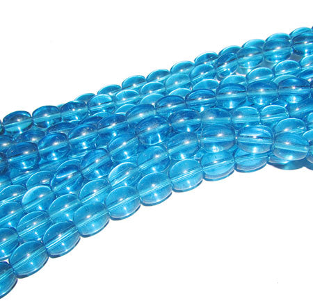 Plain Crstal 9x6mm Crystal Glass beads, priced per strand  strand length 16 inches