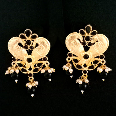 ''EXCLUSIVE''40-50 mm Hand Crafted Kundan Earrings Sold by per Pair pack