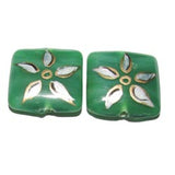 Size  20x7mm ,Handmade Ethnic Indian trade hand brushed painted beads. fast beads, Sold by Per pair