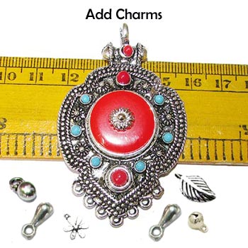 Size Scale Ethnic Nepali Pendant, Sold by Per Piece