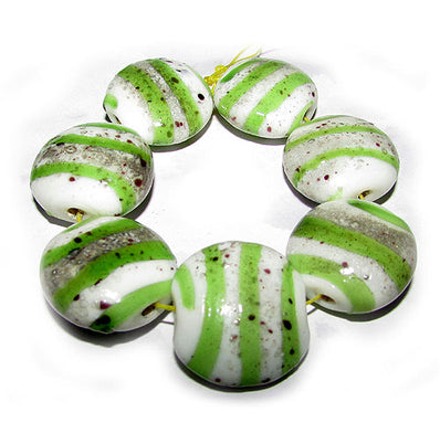 Handmade Lampworked Bead Set Sold Per set, Size about 12-16mm length 14~ 18 Centimeter