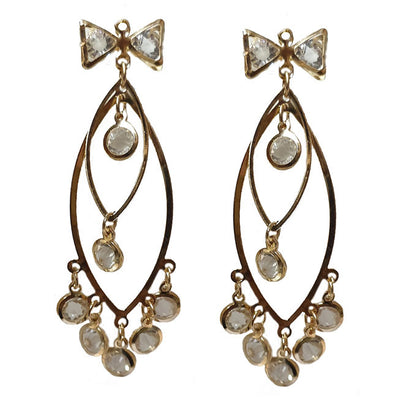 2 Pieces Pack' 80x22 mm, Kundan Earring Charms