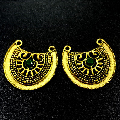 24x32mm Beatiful Stone Studded Earring Making Material Sold by per Pair pack