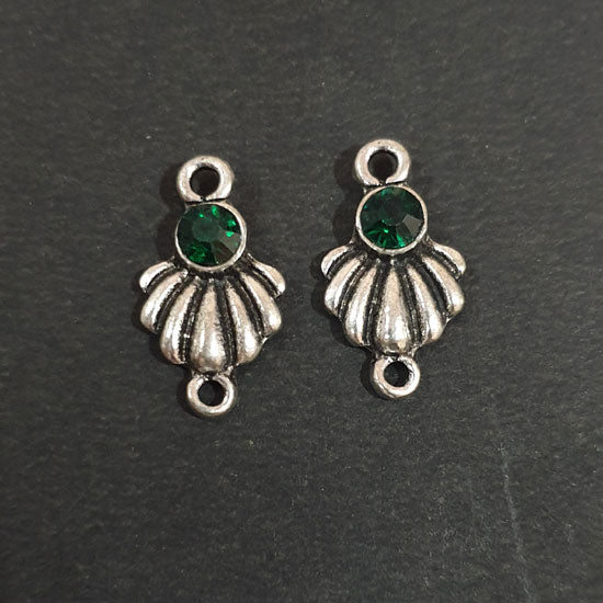 17x10mm, Antique Hoop Chandbali Earrings This beautiful pair of chandbalis with delicate filigree work enameled  stones