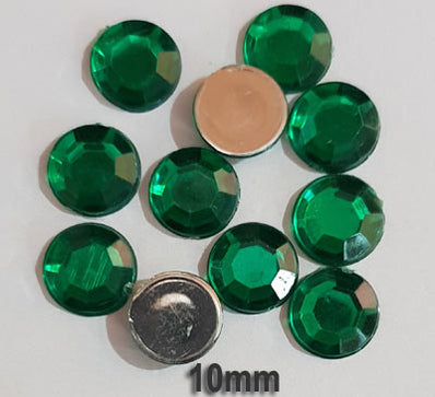 500 Pcs pack Round Acrylic stone for adornment Size mentioned on image