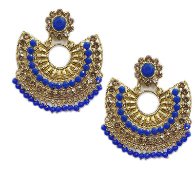 Traditional Marriage Party Bridal Earring Bold Large and Heavy Eye Catching