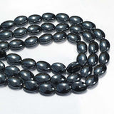 10x14mm High Density Hemetite Beads Sold Per Strand of 16" ( Approx Beads 30)