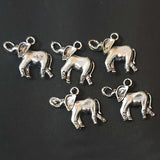 10 Pcs Pack, Approx Size 21x26mm Small Metal Charms Pendant Oxidized Finish  Jewellery Making Raw Materials