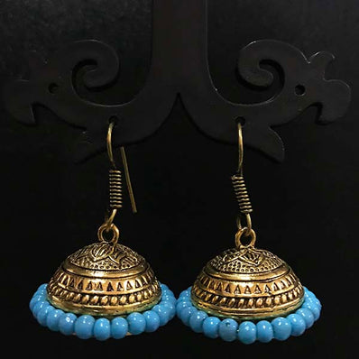 High Quality Indian Made Oxidized Jhumka Earring Sold by per Pair Pack
