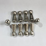 20 Pcs Alloy Spacer Bead Bar, silver plated