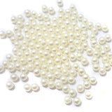 3 mm Cream Color High Quality Acrylic Pearl flux Beads for Jewelry and Craft,sold by 40 gram Pack,about 3800-4000 Beads, For Bulk quantity order Get special Rate