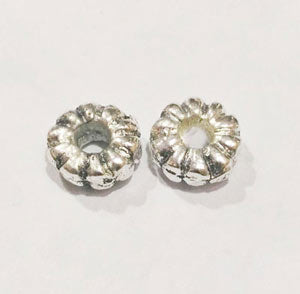 10 Pcs Pack, Approx Size 15mm,Aluminum Metal Beads, Antiqued, Light Weight for Tribal Jewellery