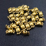 11x5mm Size Jewelry making Oxidized Metal Beads, Sold Per Pack 50 pcs