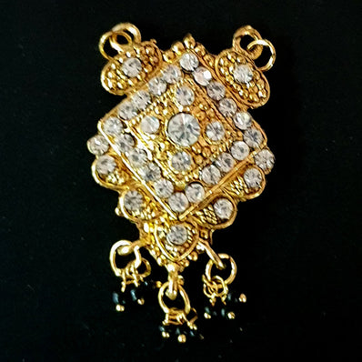 31x47 mm Stone Pendants high quality stone setting gold plated Sold by Per Piece