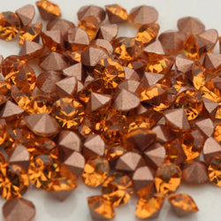 3.2mm Flatback Chatons, Glass Rhinestone, Sold Per Pack of 144 Pcs, Size SS-12