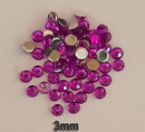 500 Pcs pack Round Acrylic stone for adornment Size mentioned on image