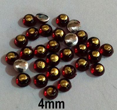 500 Pcs pack Round Acrylic stone for adornment Size mentioned on image