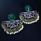 40x45 Dual Tone Earrings (Handmade) Alluring designs, Brass work,sold by per pair pack (limited Edition)