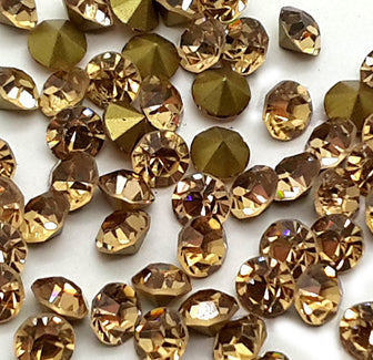 4.60mm, Flatback Chatons, Glass Rhinestone, Sold Per Pack of 144 Pcs, Size SS-19