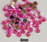 500 Pcs pack Round Acrylic stone for adornment Size mentioned on image
