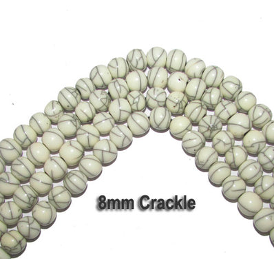 8mm Round Resin Beads, Sold Per 50 Pcs Pack in String, string size about 13 Inches Note Color may slight differ due to device