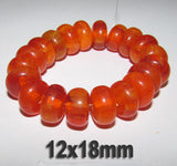 10 Pcs Pack Size about 12x8mm,Roundell, Resin Beads, Amber Color,