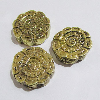 10 Pcs Pack, Approx Size 24mm,Aluminum Metal Beads, Antiqued, Light Weight for Tribal Jewellery