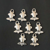 25  Pcs Pack, Approx Size 13x19mm Small Metal Charms Pendant Oxidized Finish  Jewellery Making Raw Materials