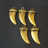 4 Pcs Pack, Dagger in approx size 15x35mm Oxidized Small Pendant Charms for Jewellery Making