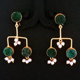 Druzzy''EXCLUSIVE''40-50 mm Hand Crafted Kundan Earrings Sold by per Pair pack