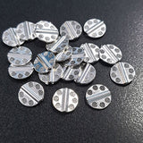 13x13x3mm Size Jewelry making Oxidized Metal Beads, Sold Per Pack 50 pcs silver finish