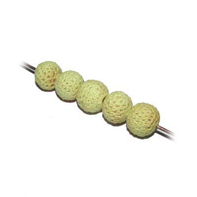 10 Pcs. Pack, Round Woven Bead/Size 16mm