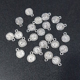 50 Pcs Pack, Coin Bead charm Pendants for Jewelry Maing in Size approx 10x8mm