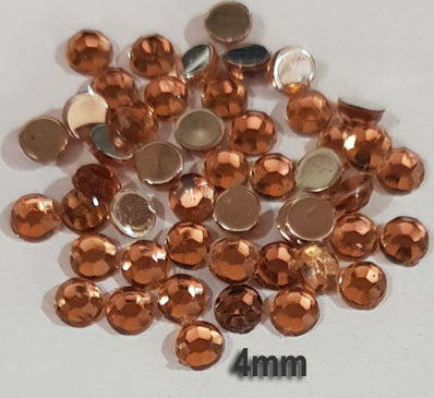 500 Pcs pack Round Acrylic stone for adornment Size mentioned on image