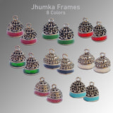 8 Pairs (16 Pcs) Jhumka Frames for earring making findings raw materials