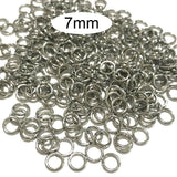 1000 Pcs Pack, Antique Silver Rhodium finish JUMP RING FINDING FOR JEWELLERY MAKING RAW MATERIALS IN SIZE 7MM