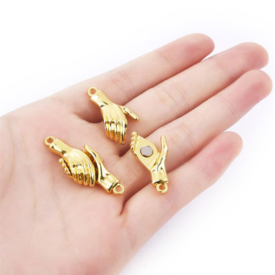 4 PIECES PACK SHAPE STRONG MAGNETIC CLASPS FIT BRACELET END CLASP CONNECTOR DIY FRIEND COUPLE BANGLE BRACELET JEWELRY MAKING
